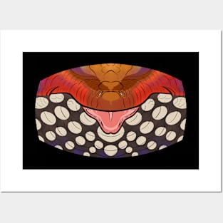 Fire Skink Mask Posters and Art